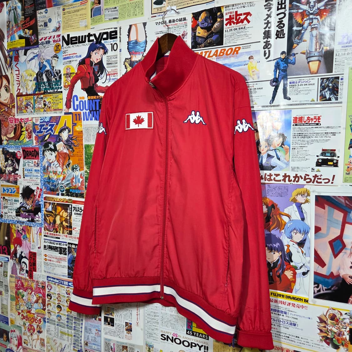 카파 캐나다 레드 패치 바람막이 점퍼 상품이미지2