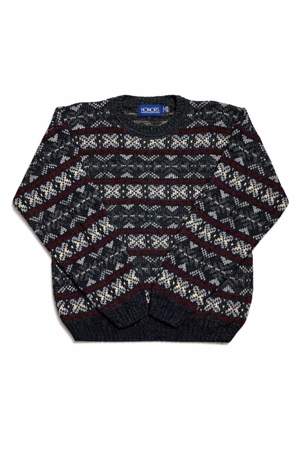 USA 90s 미국빈티지 아메카지 페어아일 노르딕 보헤미안 니트 스웨터 상품이미지1