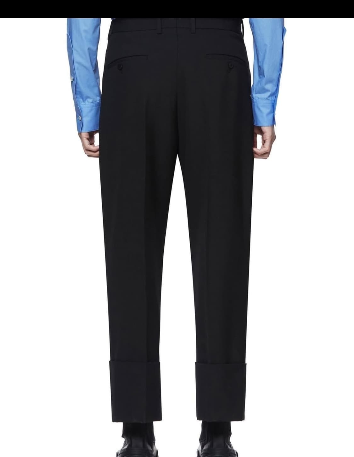 우영미 21FW 턴업 카브라팬츠 블랙 / 46 상품이미지3