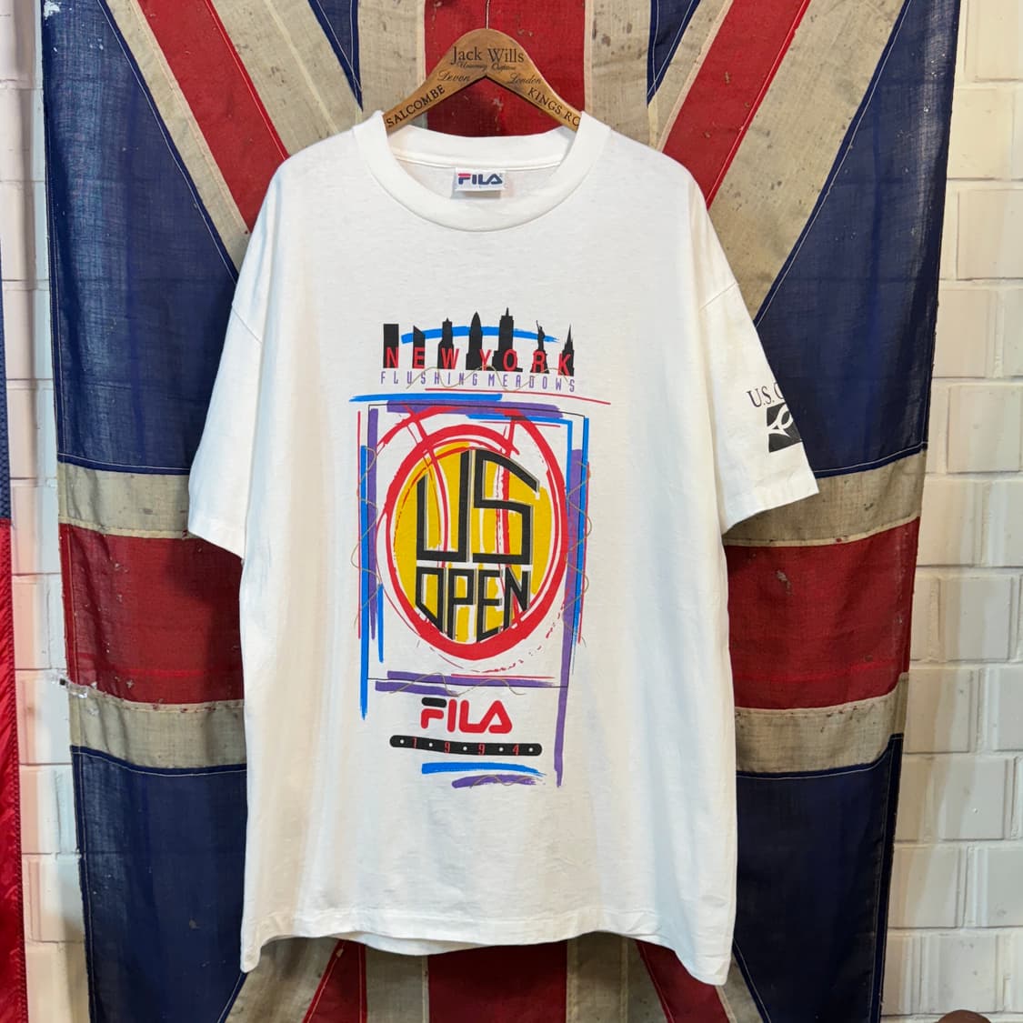 90s USA FILA 빅로고 반팔티셔츠 상품이미지2
