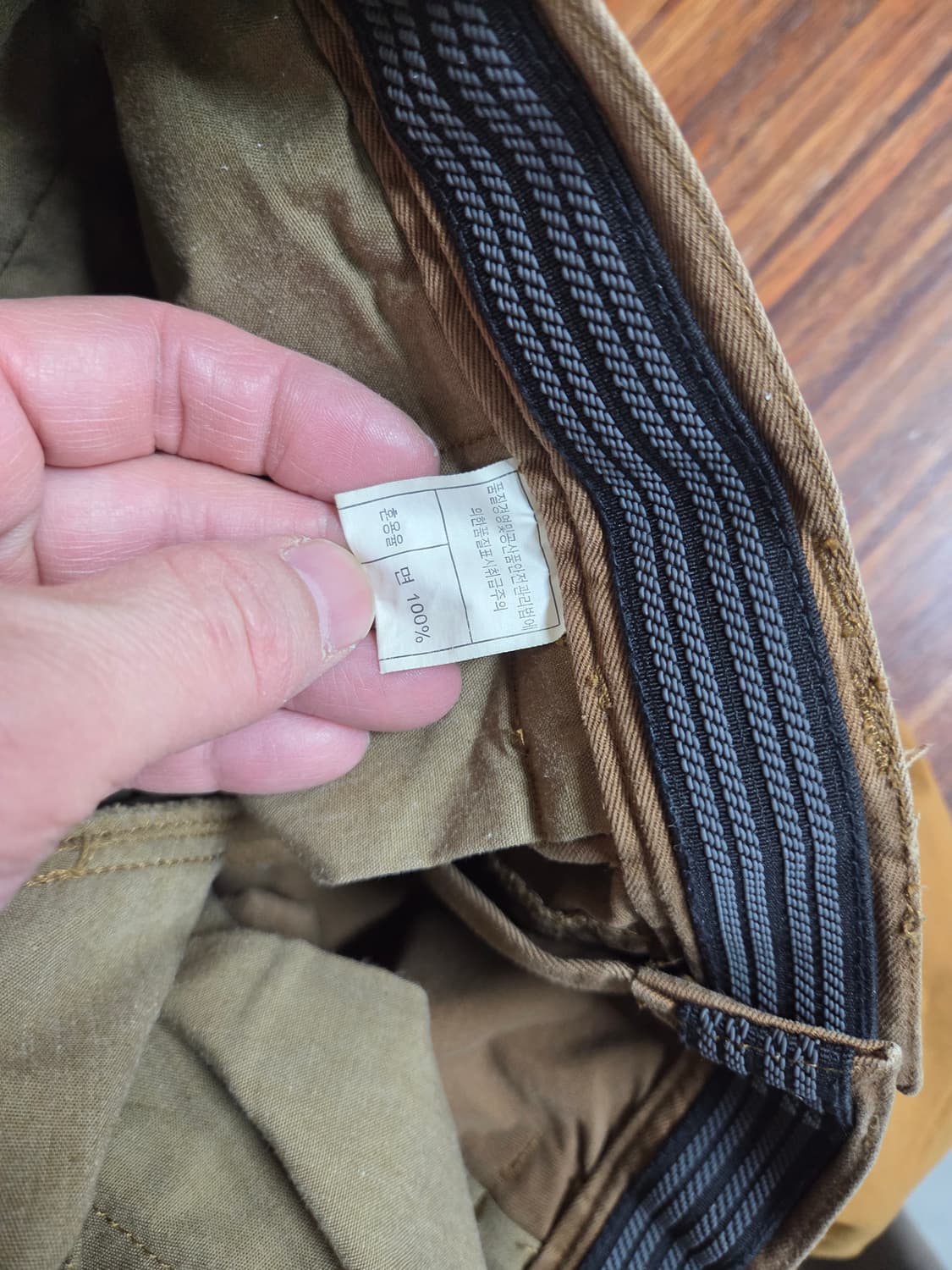 빈티지 배색 헌팅 코튼 팬츠 33 34 상품이미지4