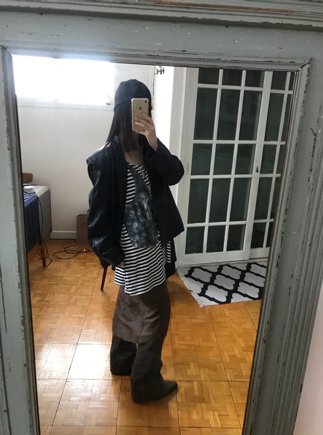 vintage leather jacket 상품이미지1