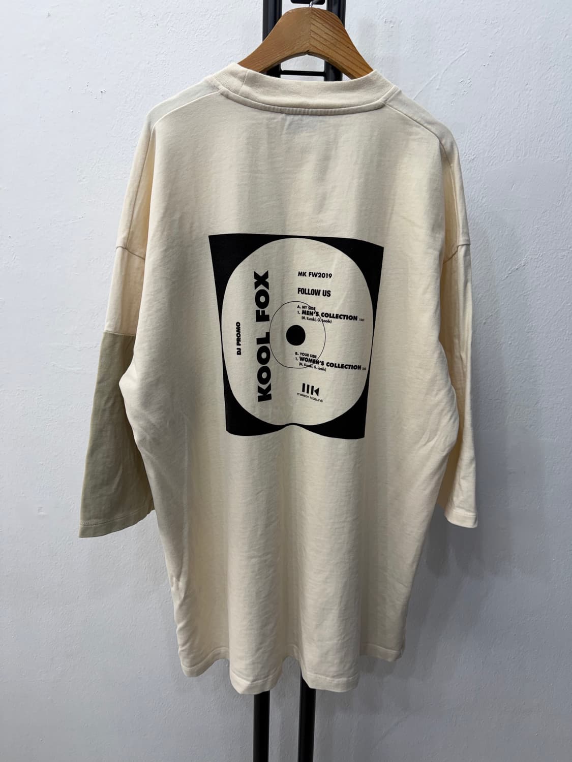 정품) 메종키츠네 남성 오버핏 칠부 티셔츠 M 상품이미지4