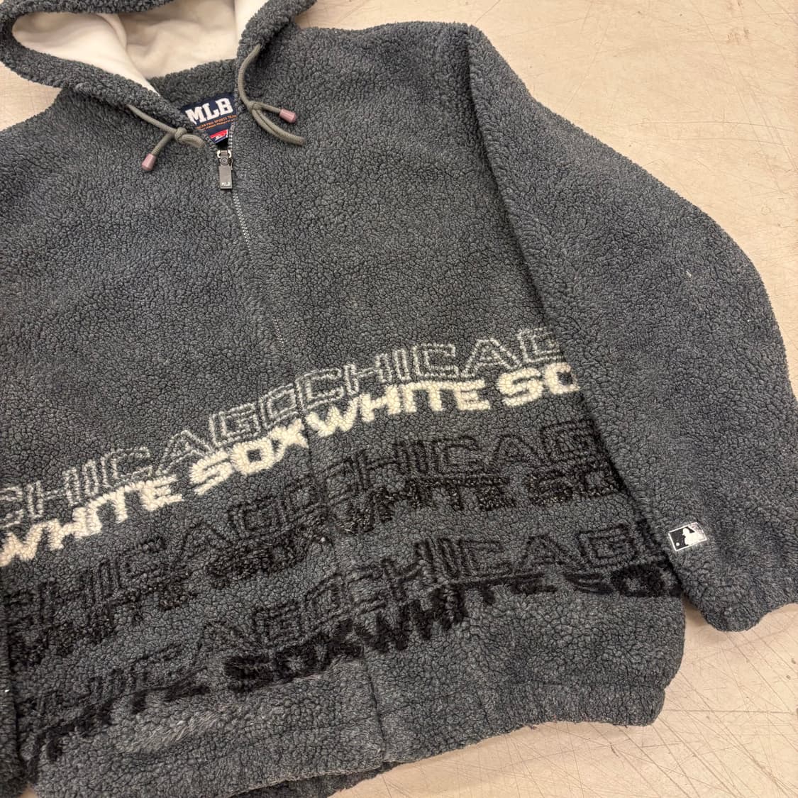 MLB 시카고 화이트 삭스 뽀글이 후드 자켓 상품이미지2