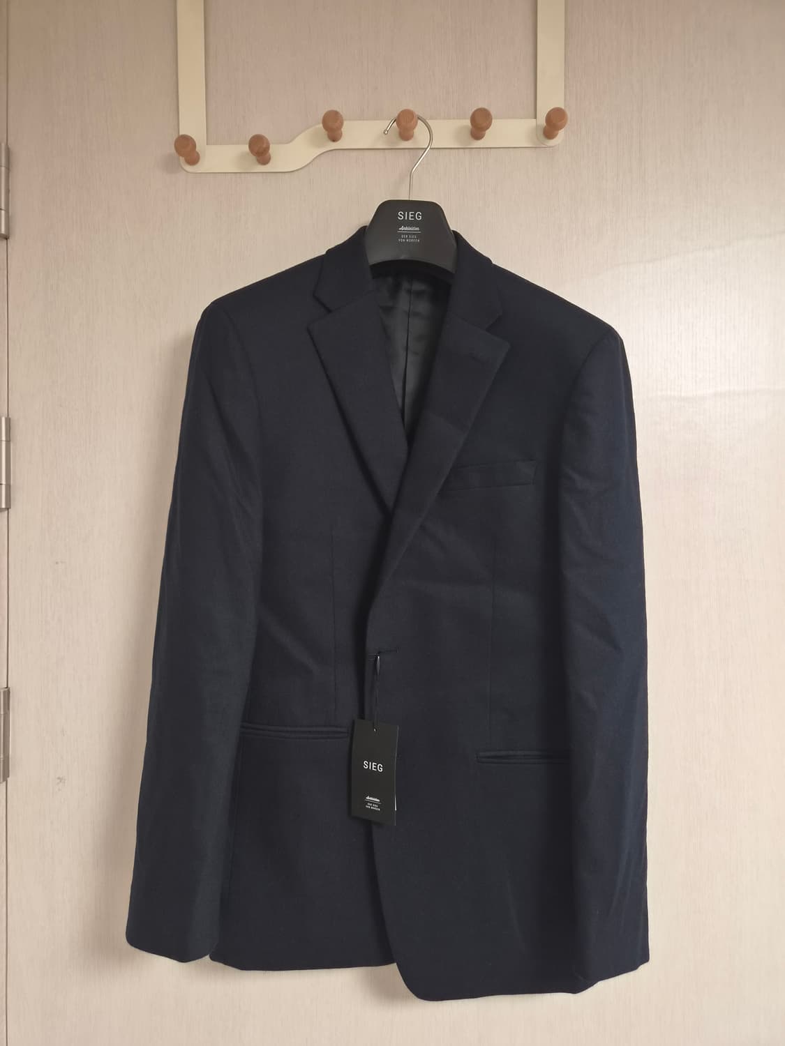 [새상품] 지이크 이태리원단 네이비 정장세트 103/86 상품이미지1