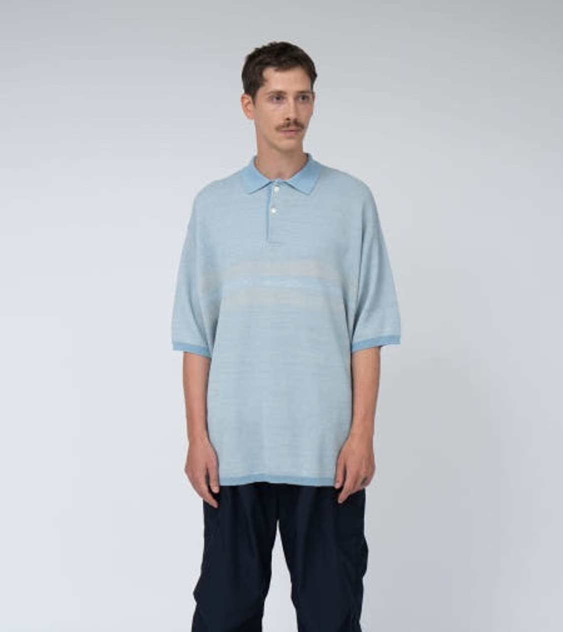 나나미카 니트 폴로 스웨터 삭스 M 사이즈 상품이미지1