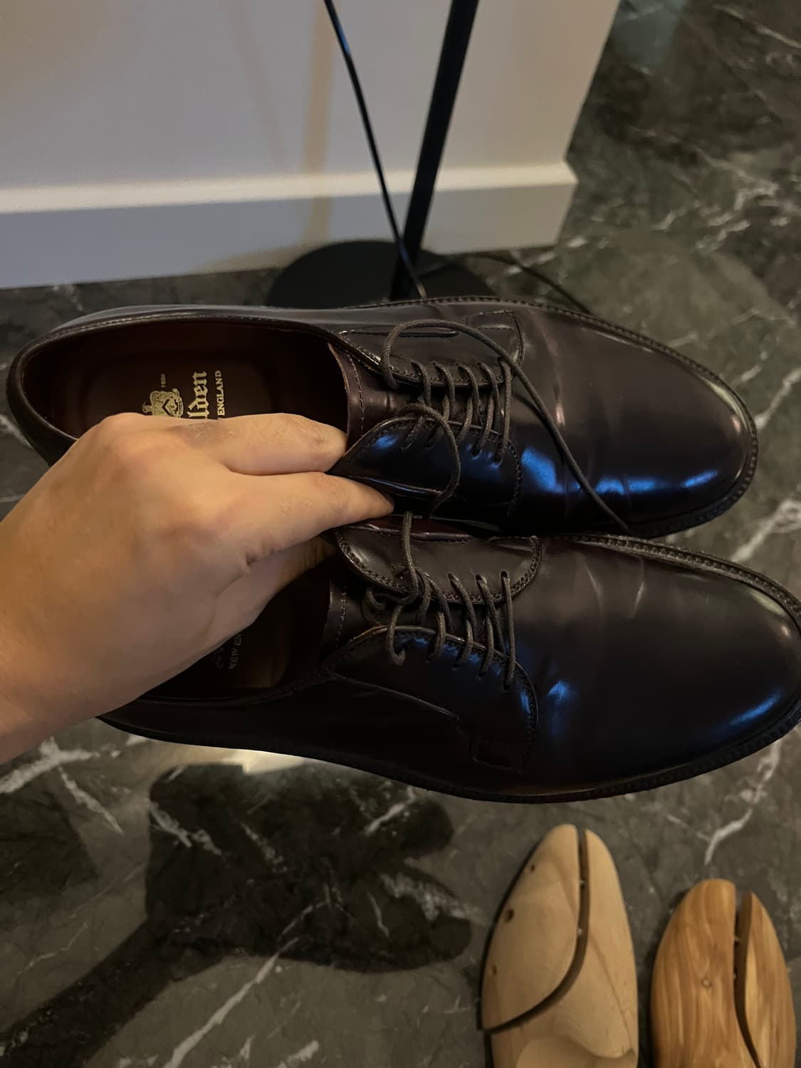 알든 코도반 990 9d(버건디) 상품이미지3