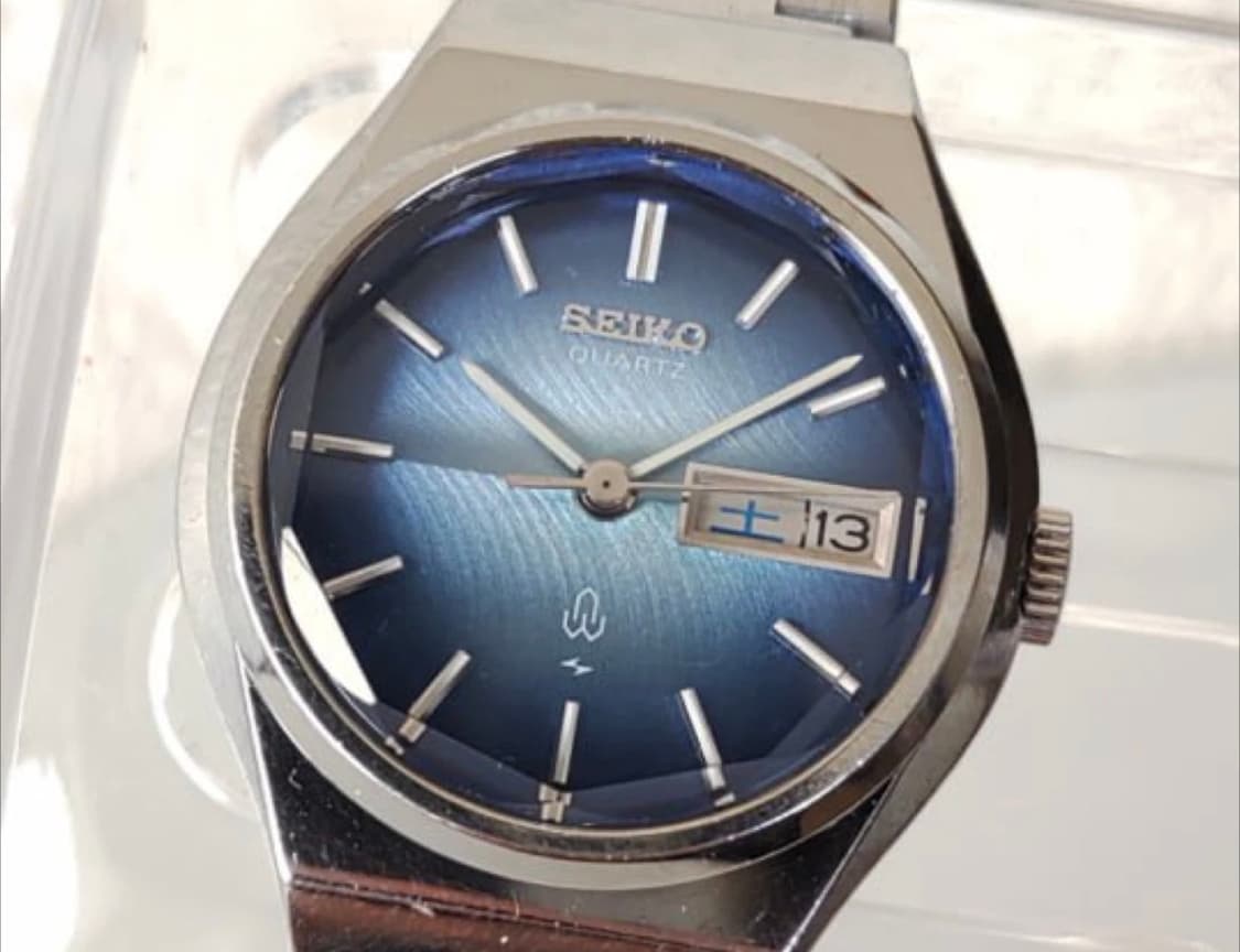 [1978년 빈티지] 세이코 쿼츠 10각 컷팅글래스 데이데이트 레이디스 상품이미지10