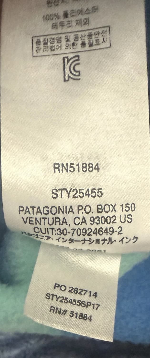 17SS 파타고니아 신칠라 스냅-T 핏츠 스트라이프 멕시코 상품이미지6