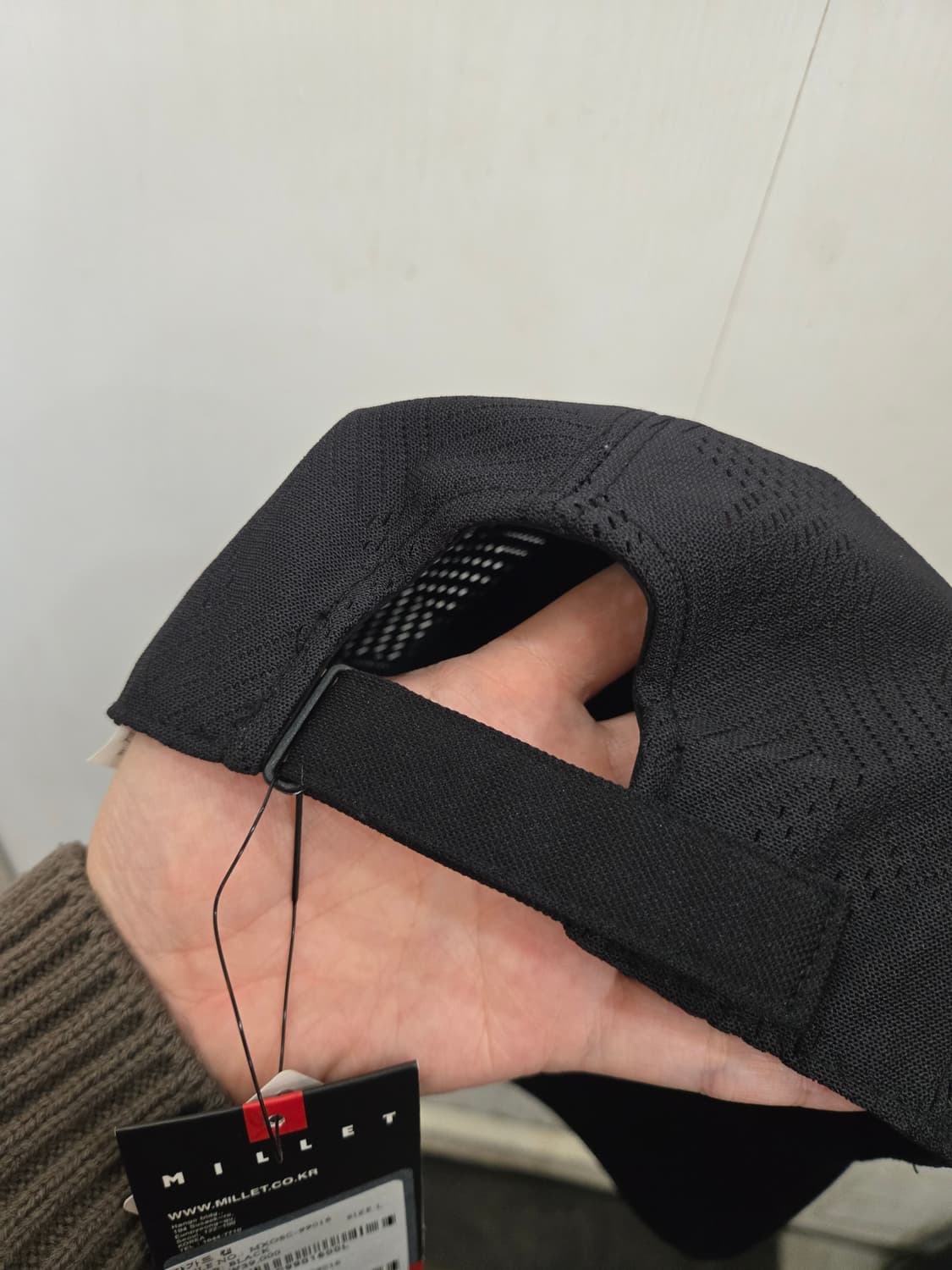 택있는 새상품)) MILLE 밀레 볼캡 모자! 올블랙 색상! 상품이미지3