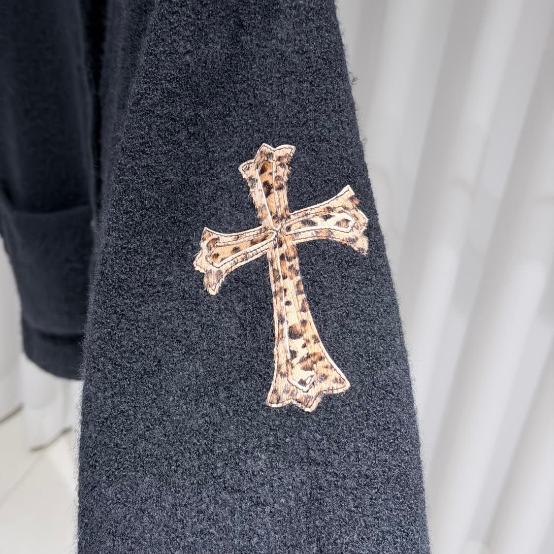 (A+/S) / 크롬하츠 레오파드 크로스 호피 패치 가디건 자켓 상품이미지4