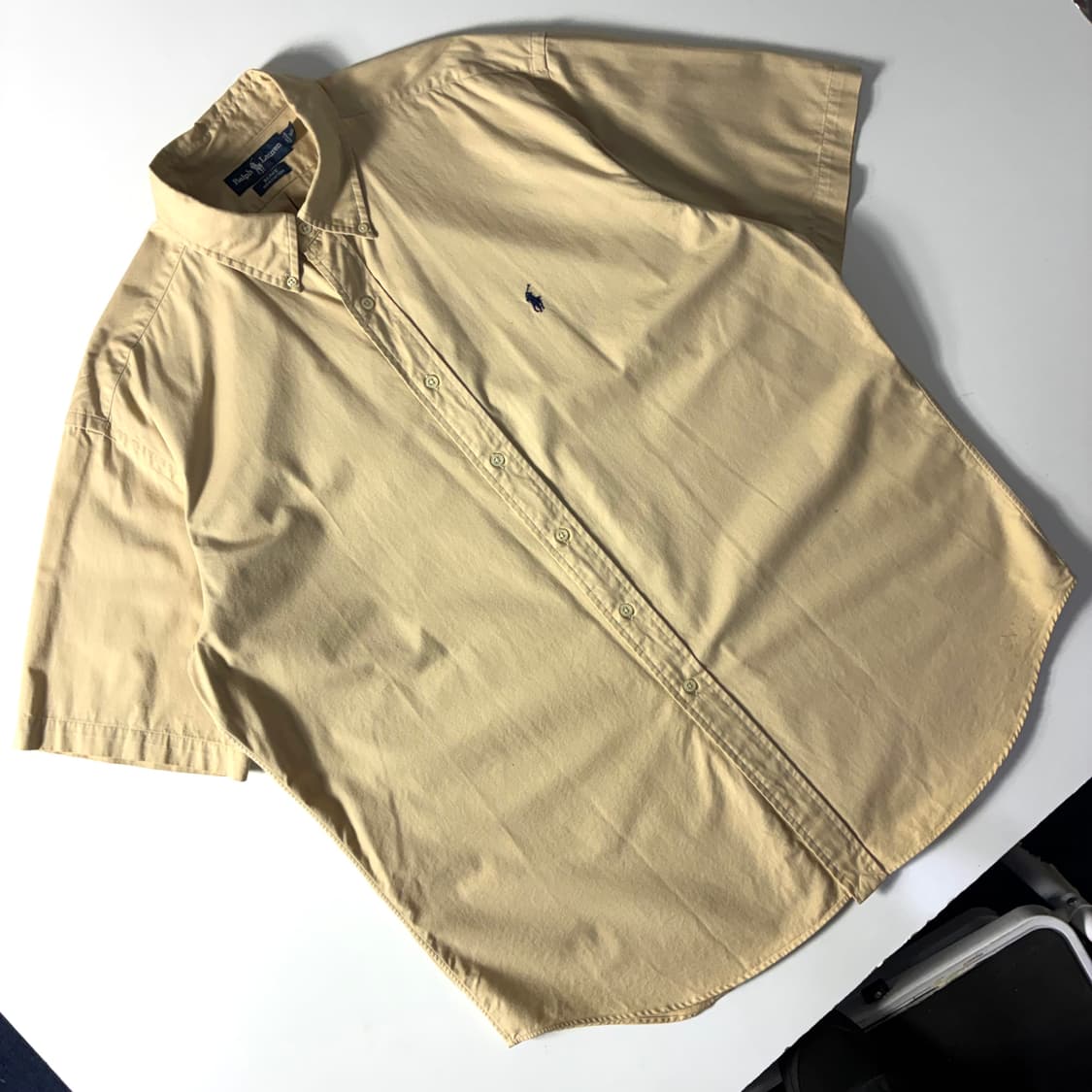 Polo  폴로 랄프로렌 자수 코튼 베이지 반팔 셔츠   상품이미지2