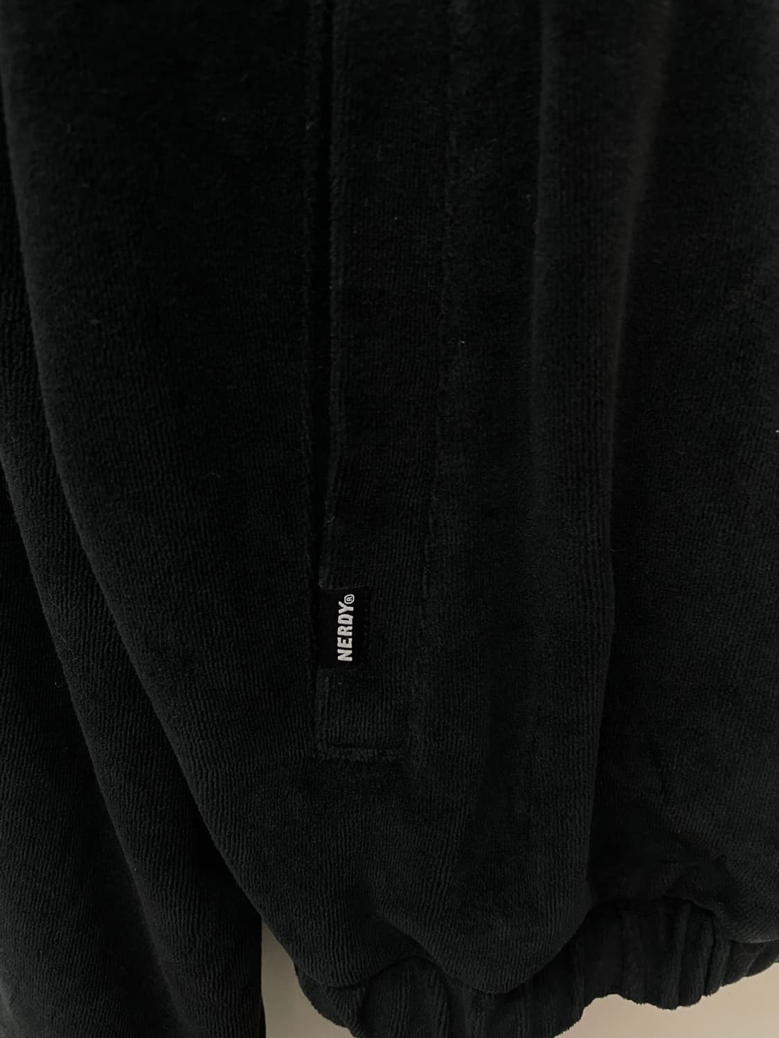 널디 블랙 벨벳 트랙탑 져지 H941 상품이미지4