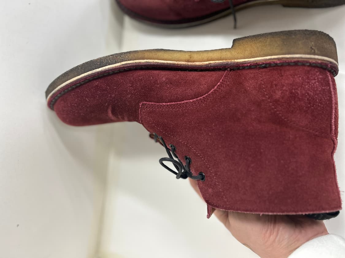 더블탭스 WTAPS 버건디 크레페솔 데저트 부츠 9 상품이미지8