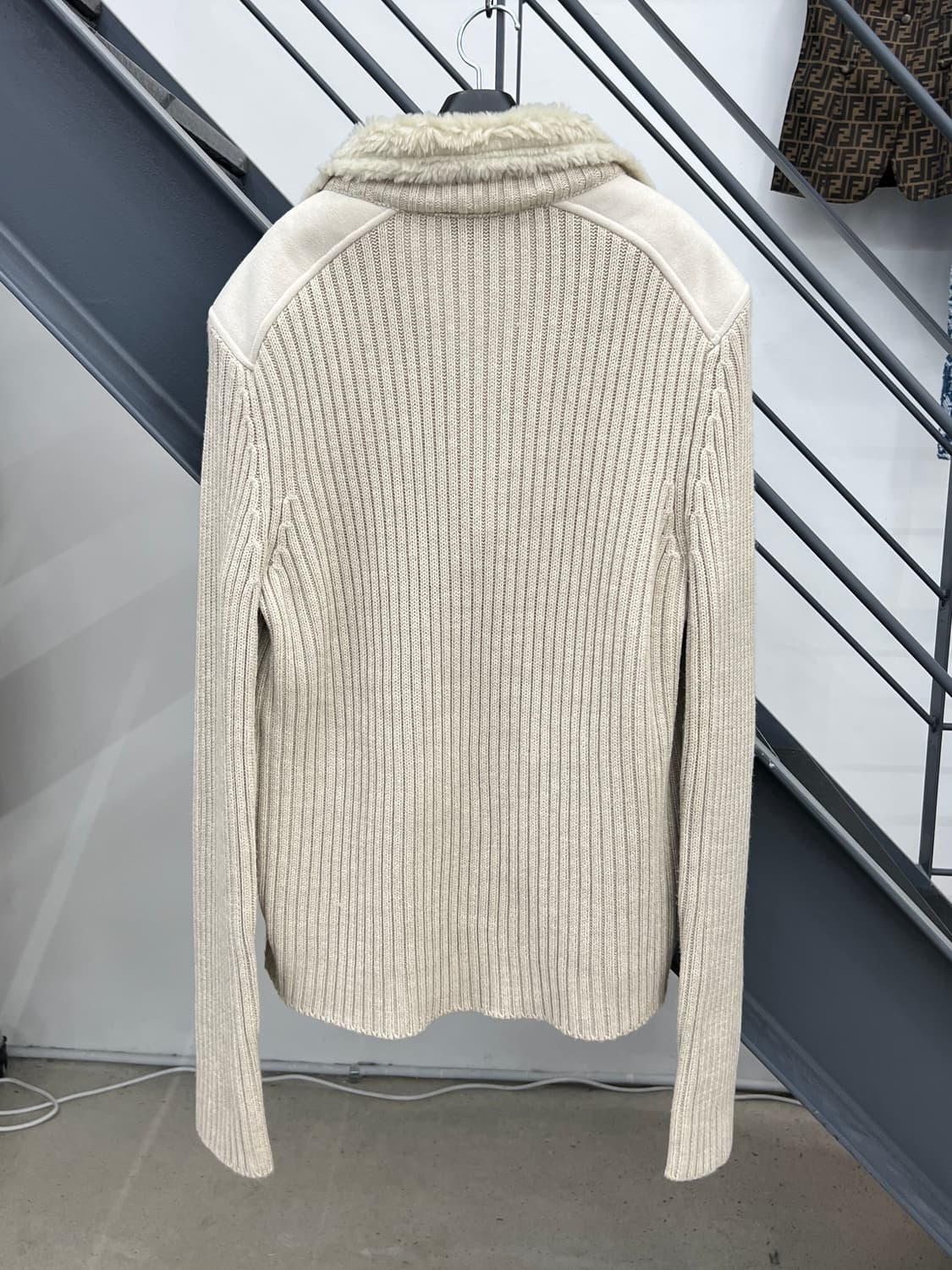 아르마니 익스체인지 패브릭믹스 니트 집업 상품이미지3