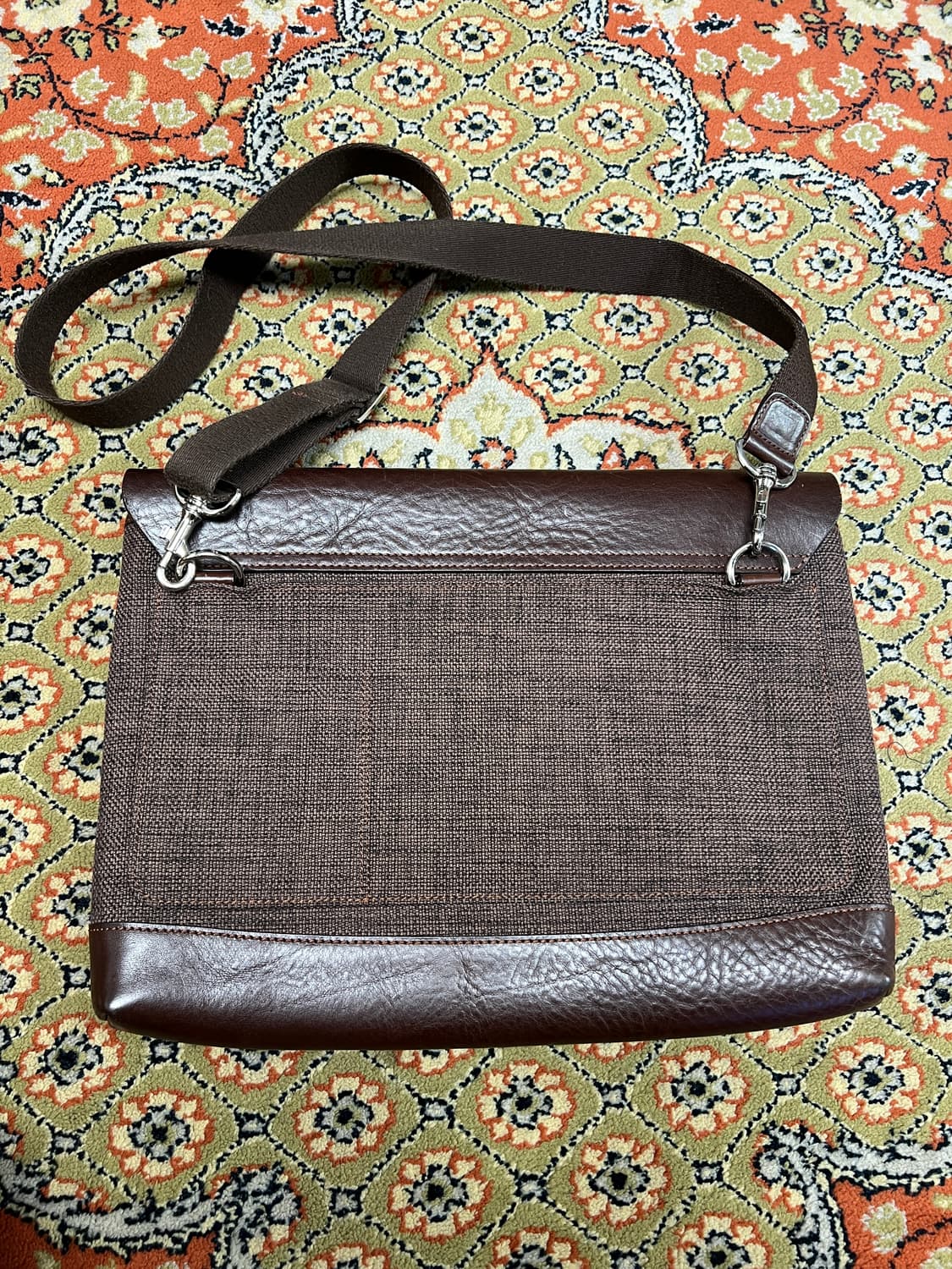 [FREE] 헤비츠(Hevitz) 가죽 캔버스 콤비 숄더백 상품이미지2