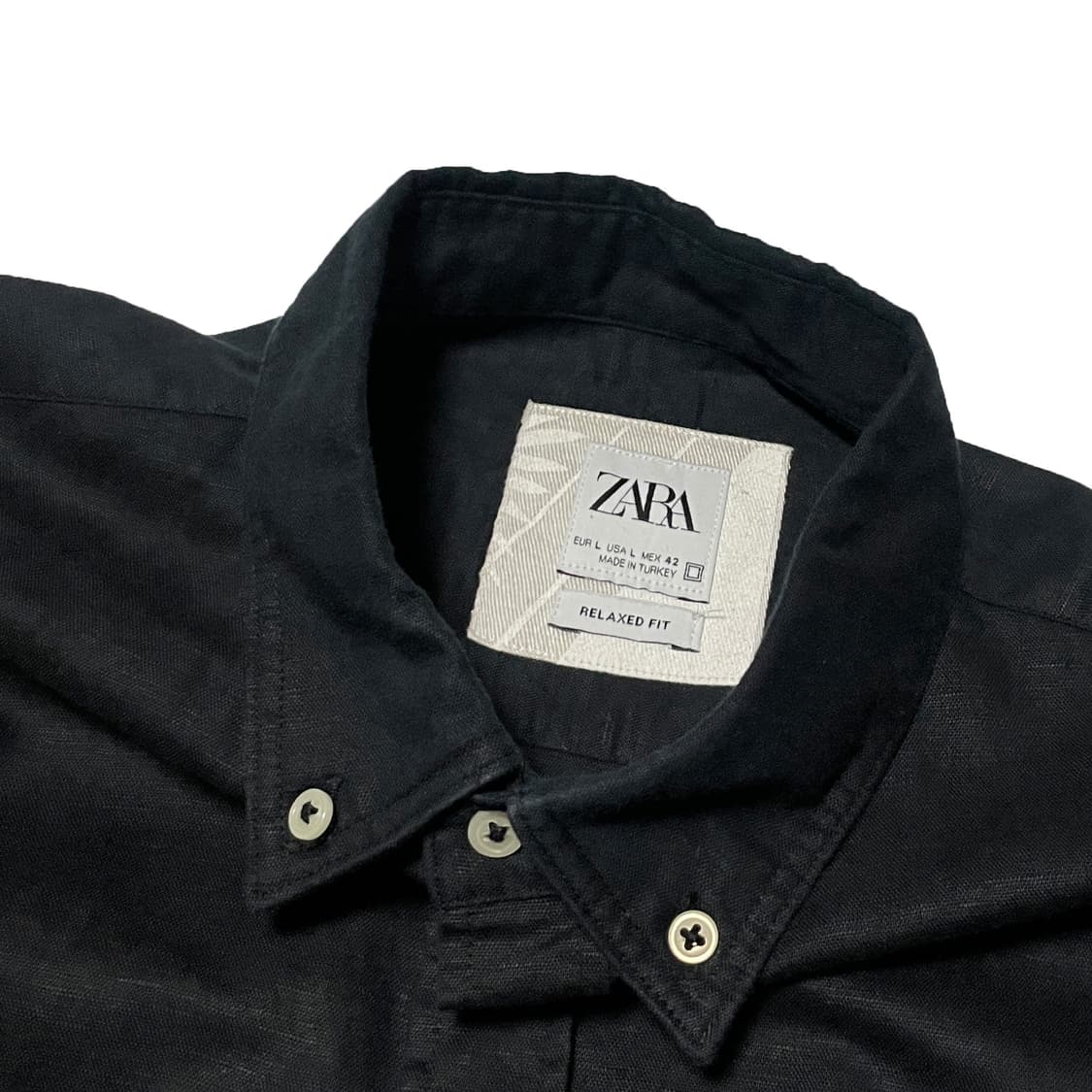 ZARA 자라 네이비 린넨 셔츠 상품이미지5