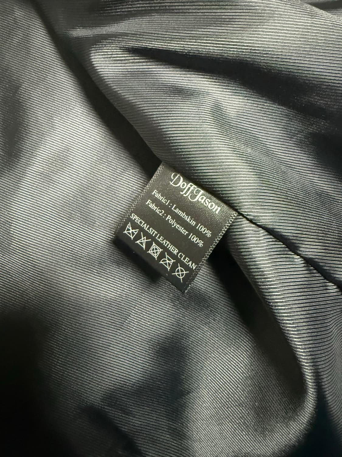 도프제이슨 오버핏 램스킨 싱글 자켓(M) 상품이미지4