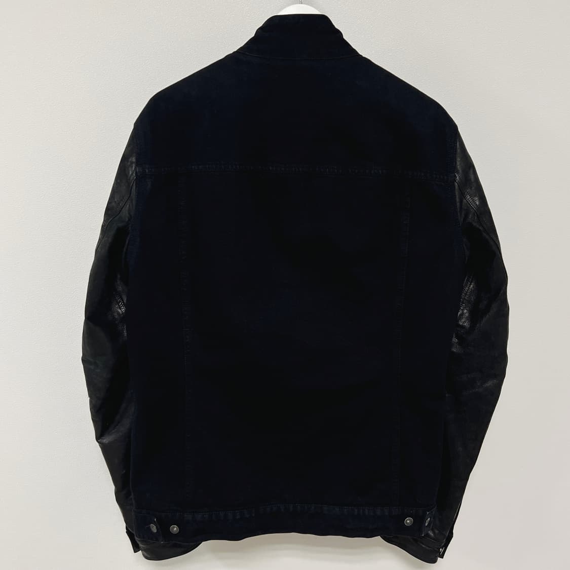 릭오웬스 14FW 다크쉐도우 사선 팔가죽 레더 자켓 상품이미지4