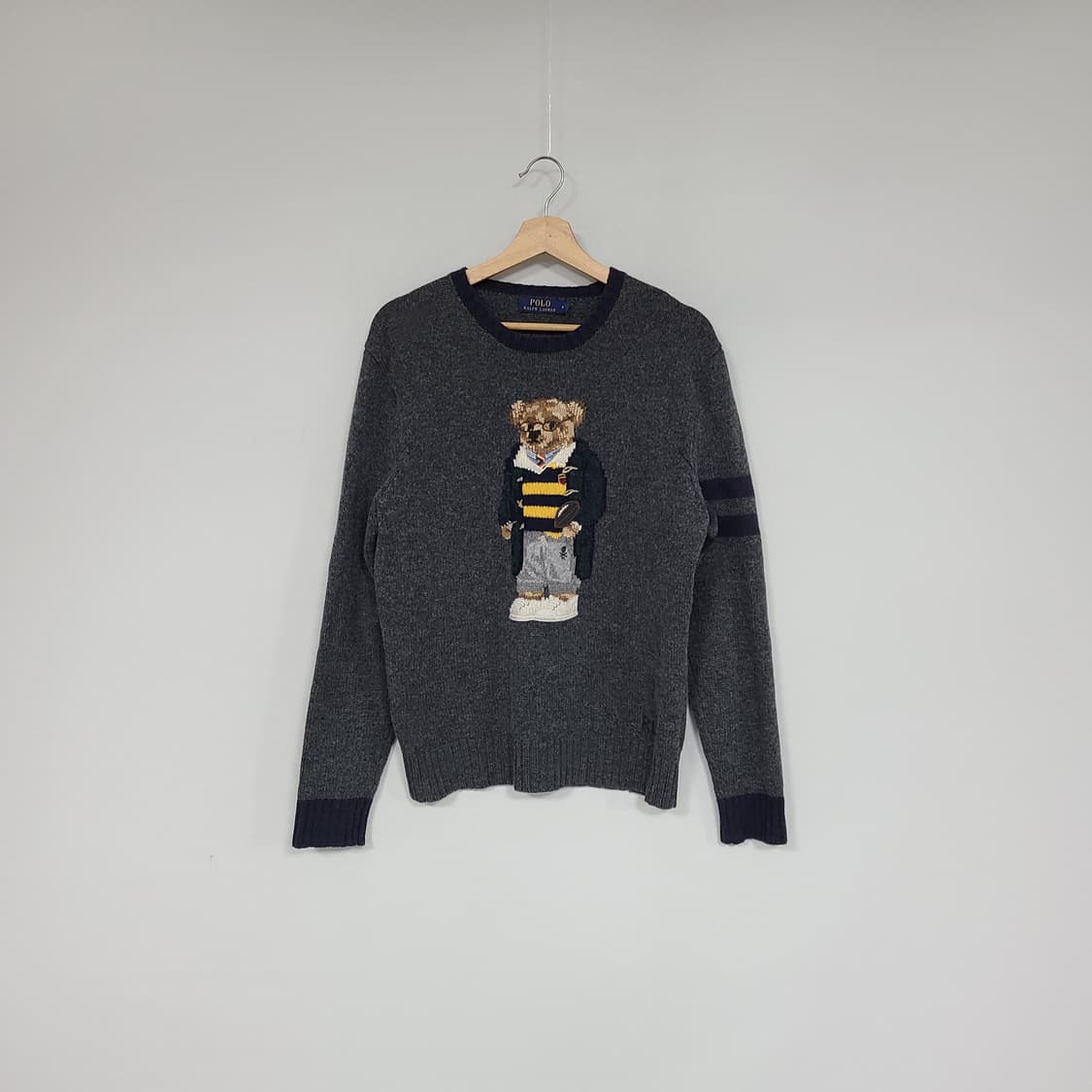 폴로 랄프로렌 정품 남성 베어 스웨터 그레이 헤더 M 상품이미지2