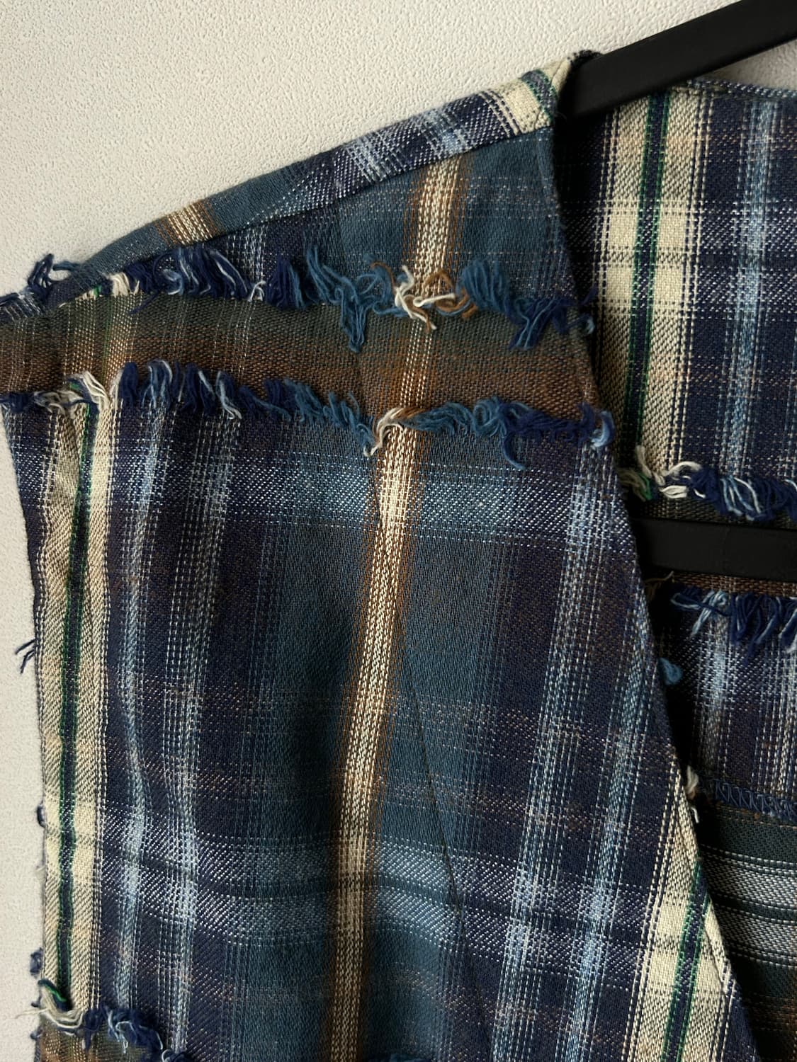 Vintage 체크 베스트 상품이미지5