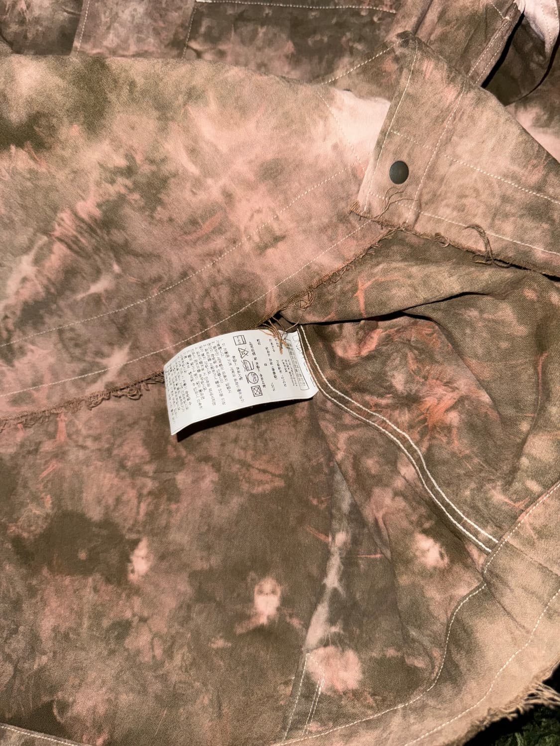 [L] Unaffected 언어펙티드 타이 다이 크롭 웨스턴 셔츠 상품이미지6