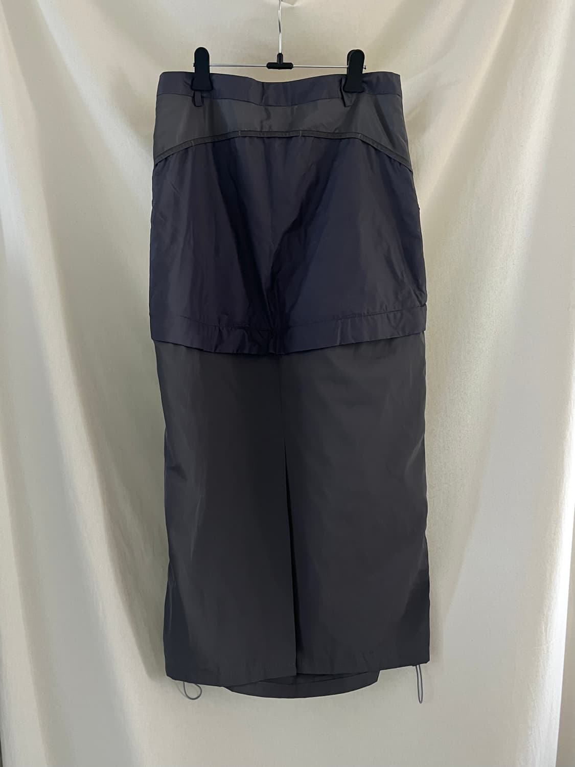 ojos 3-Way Nylon String Skirt / Black 상품이미지4