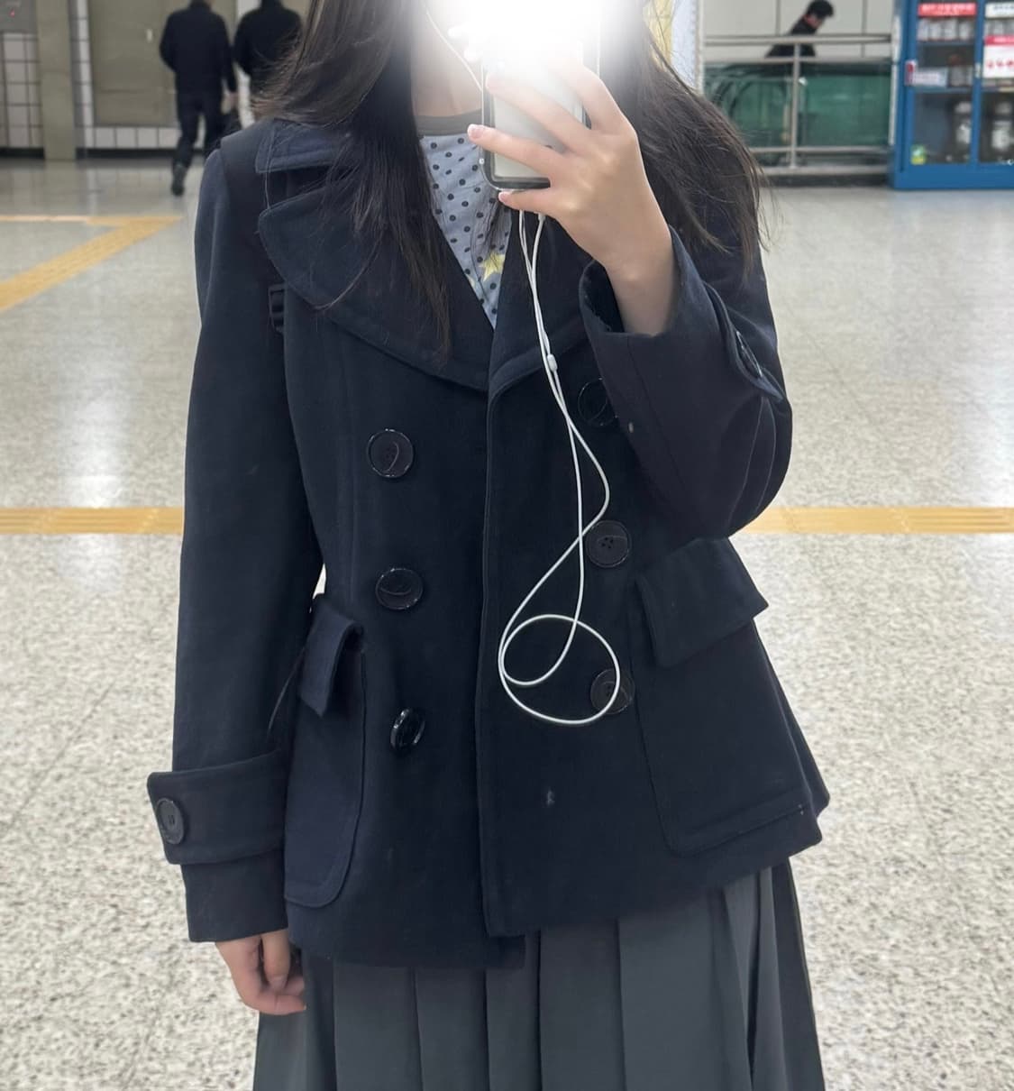 일본 빈티지 더블 숏코트 s 상품이미지3