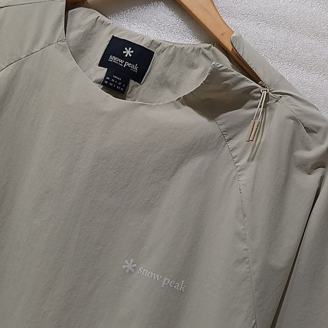 스노우피크 경량 우븐 반팔 점퍼 티 점퍼 남성 루즈 S 훌륭 사랑봉봉 상품이미지5