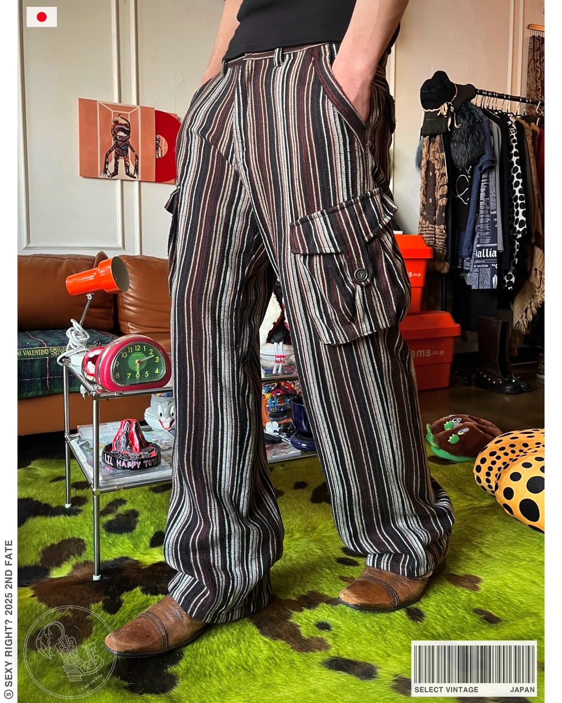 ~1990s Jpn Vintage Stripe Cargo Pants 상품이미지1