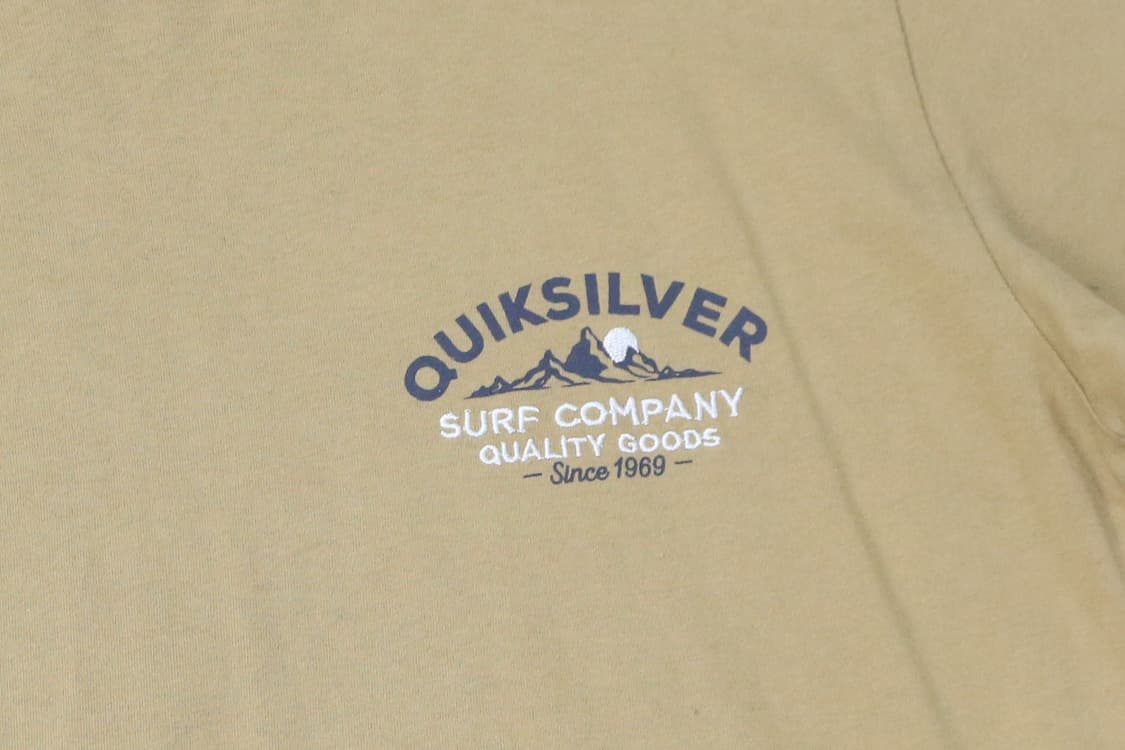 퀵실버 빈티지 백로고 서프 그래픽 베이지 반팔 티셔츠 (M) 상품이미지6