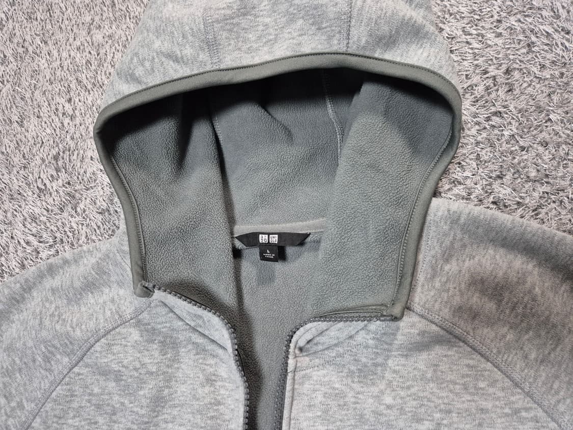 유니클로 남성 기모 후드 집업 자켓 L 상품이미지2