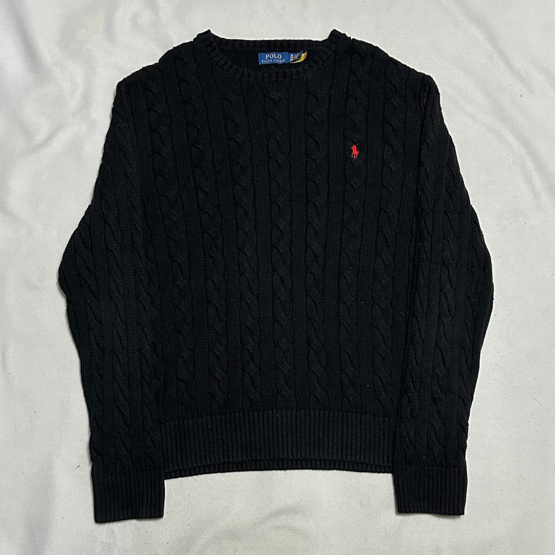 XL 폴로랄프로렌 블랙 케이블 니트 상품이미지2