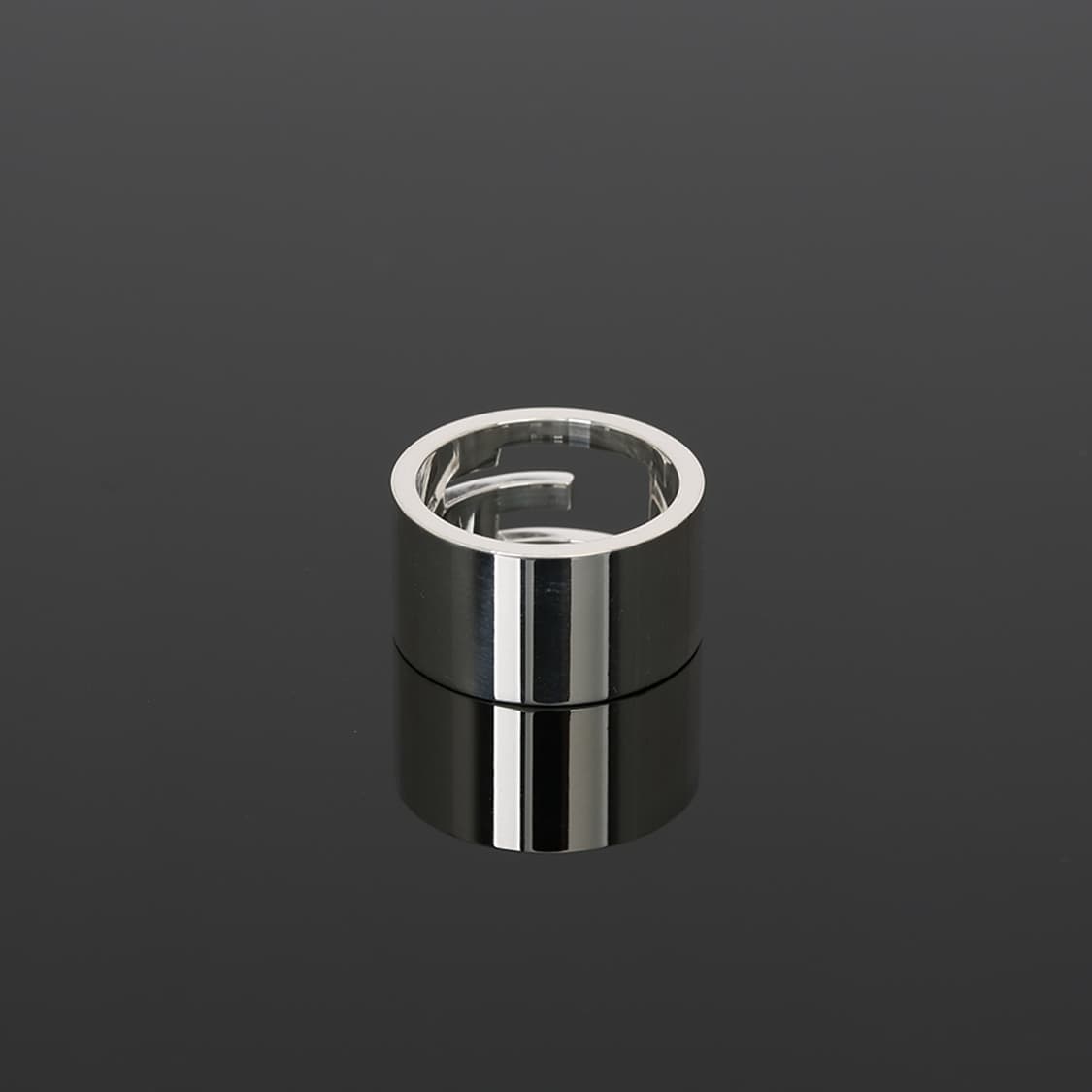 구찌 실버반지 G 컷아웃 와이드 반지 G로고 실버링 17호 상품이미지3