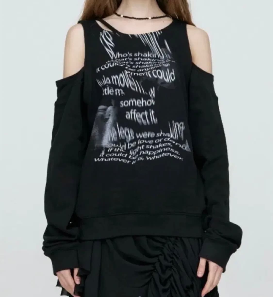 나체 NACHE 베어맨투맨 black  상품이미지1