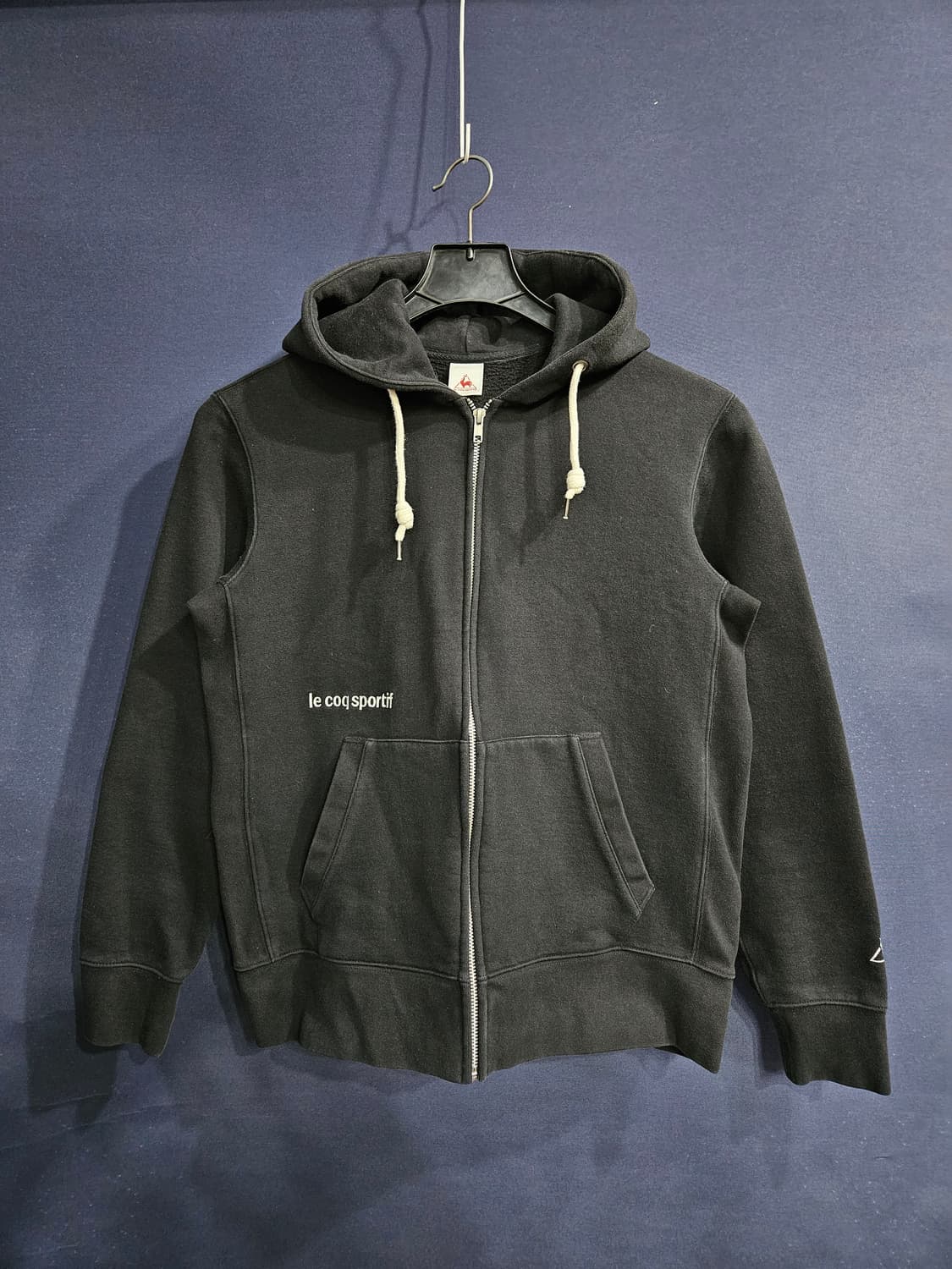 르꼬끄 자수 블랙 남성 슬림핏 95 기모 후드집업  상품이미지1