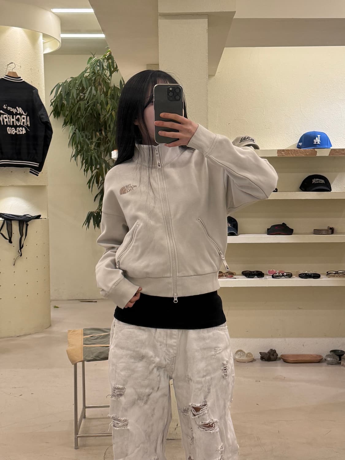 노스페이스 크롭 투웨이 집업 U373 상품이미지1