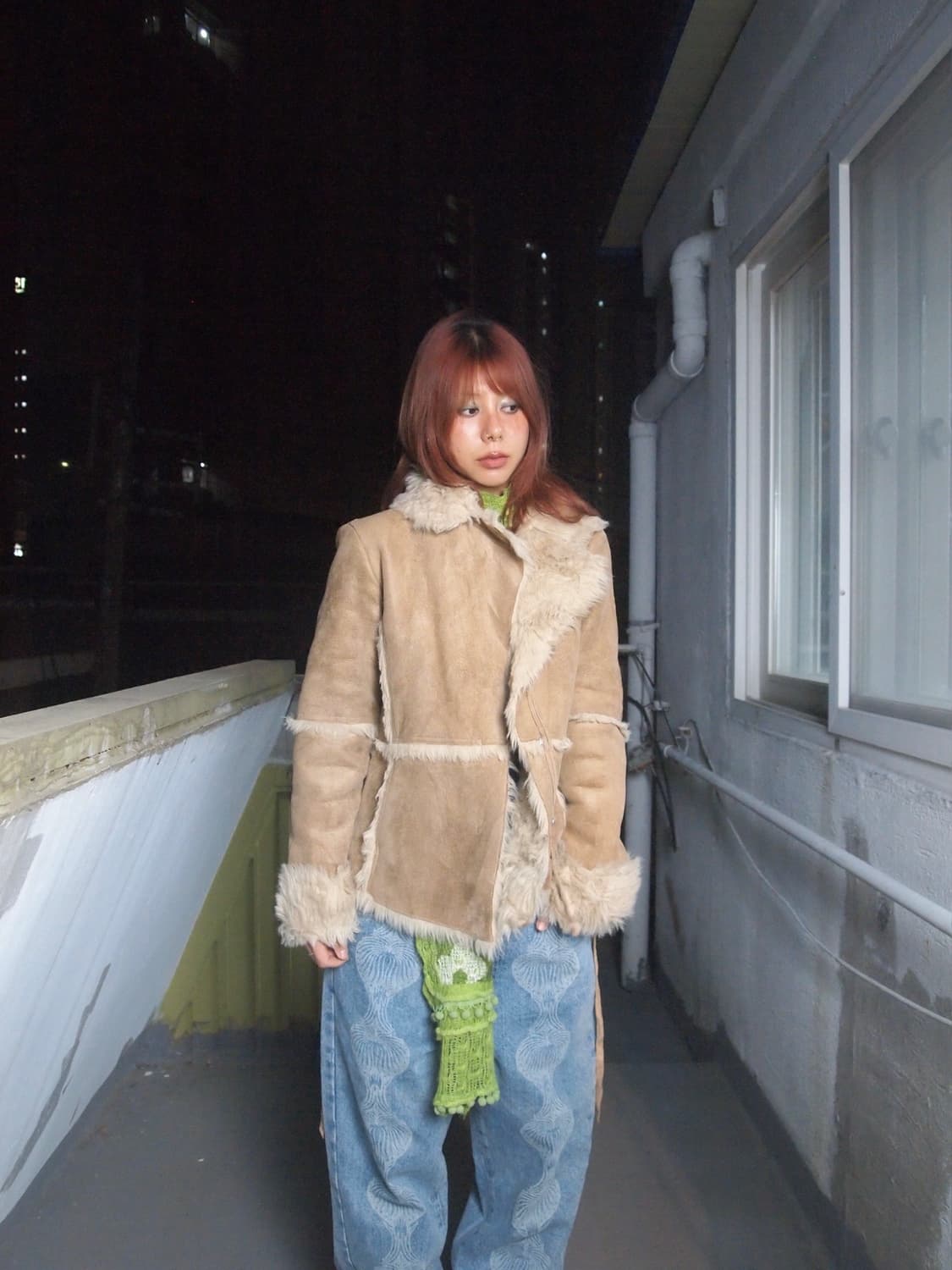 빈티지 리본 무스탕 상품이미지2