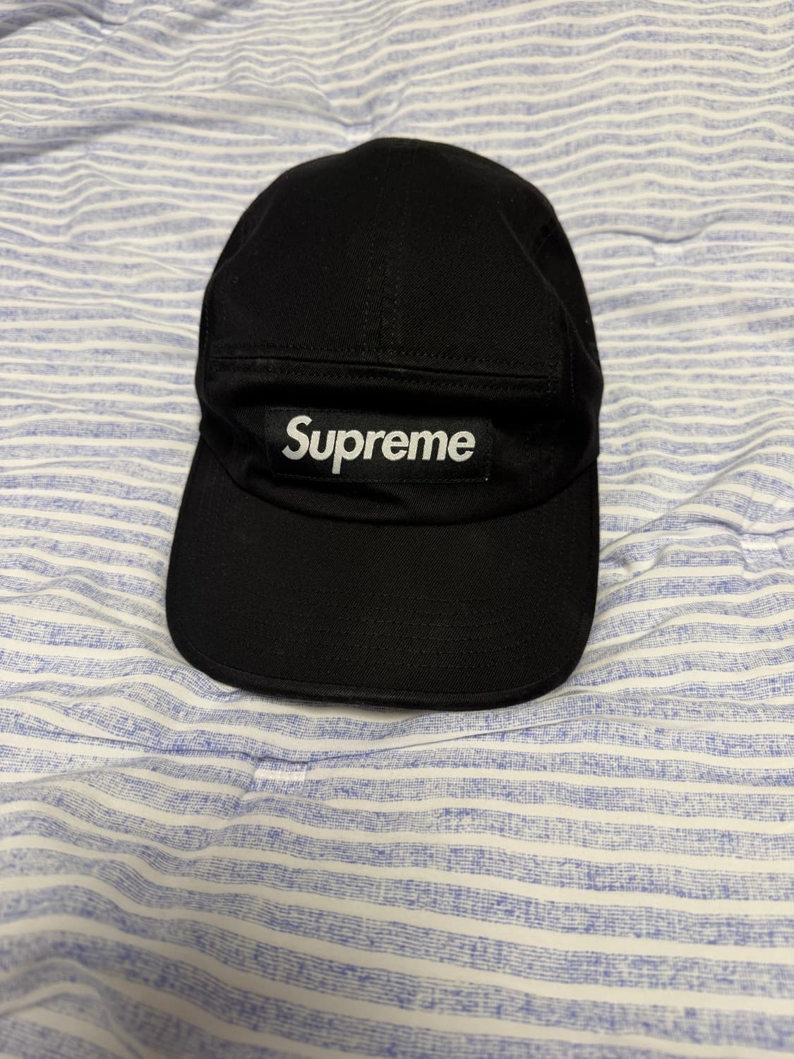 슈프림 워시드 치노 트윌 캠프캡 블랙 상품이미지1