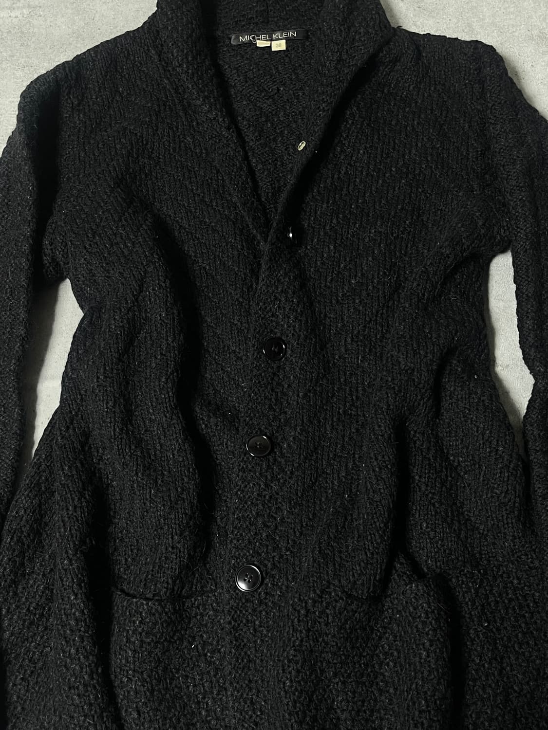 muffler collar knit cardigan 상품이미지3