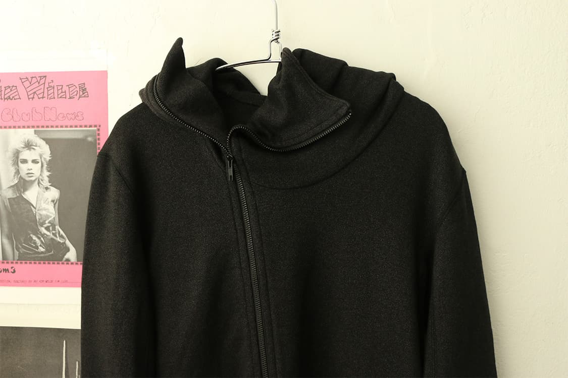 라드 뮤지션 다크 그레이 비대칭 후드 집업 상품이미지8