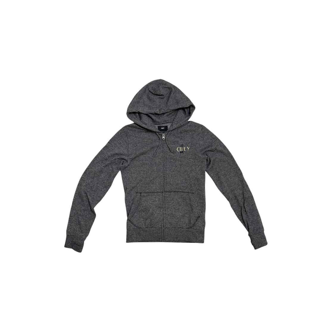 10s OBEY RADIO 자수 그래픽 슬림 후드 집업 상품이미지1