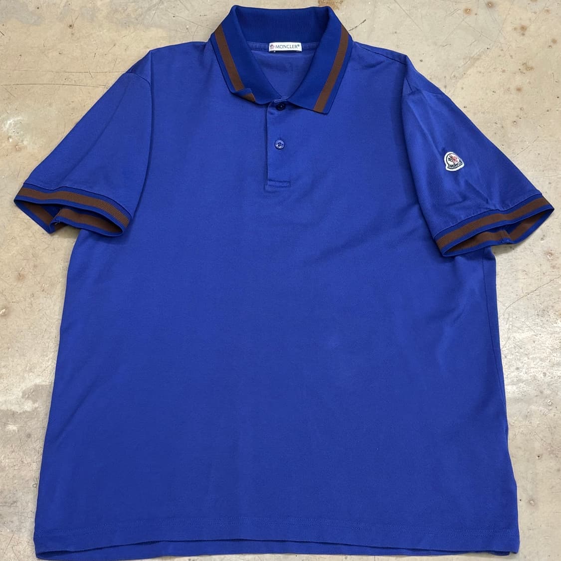 🫶🏻 몽클레어 블루 카라 반팔티 🫶🏻 상품이미지1