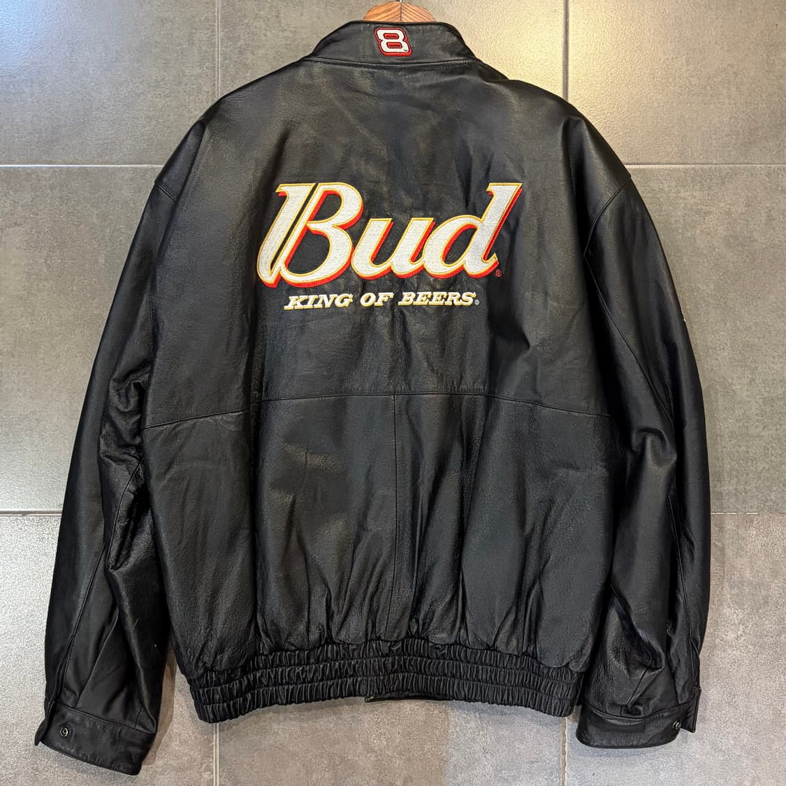 [No.9] JH Design 버드 와이저 레더 레이싱자켓 상품이미지2