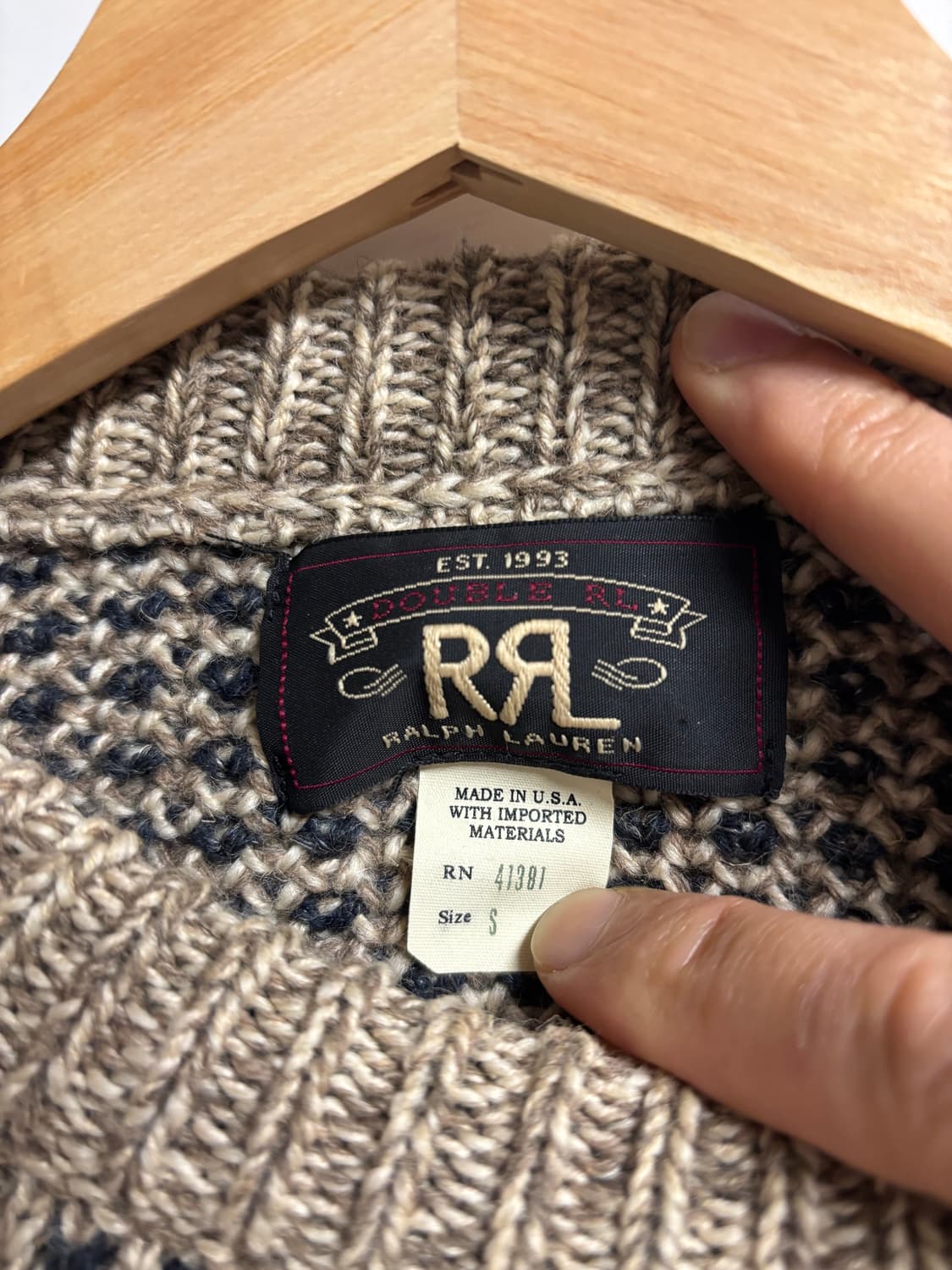 [S] RRL 울스웨터 인디고 상품이미지4