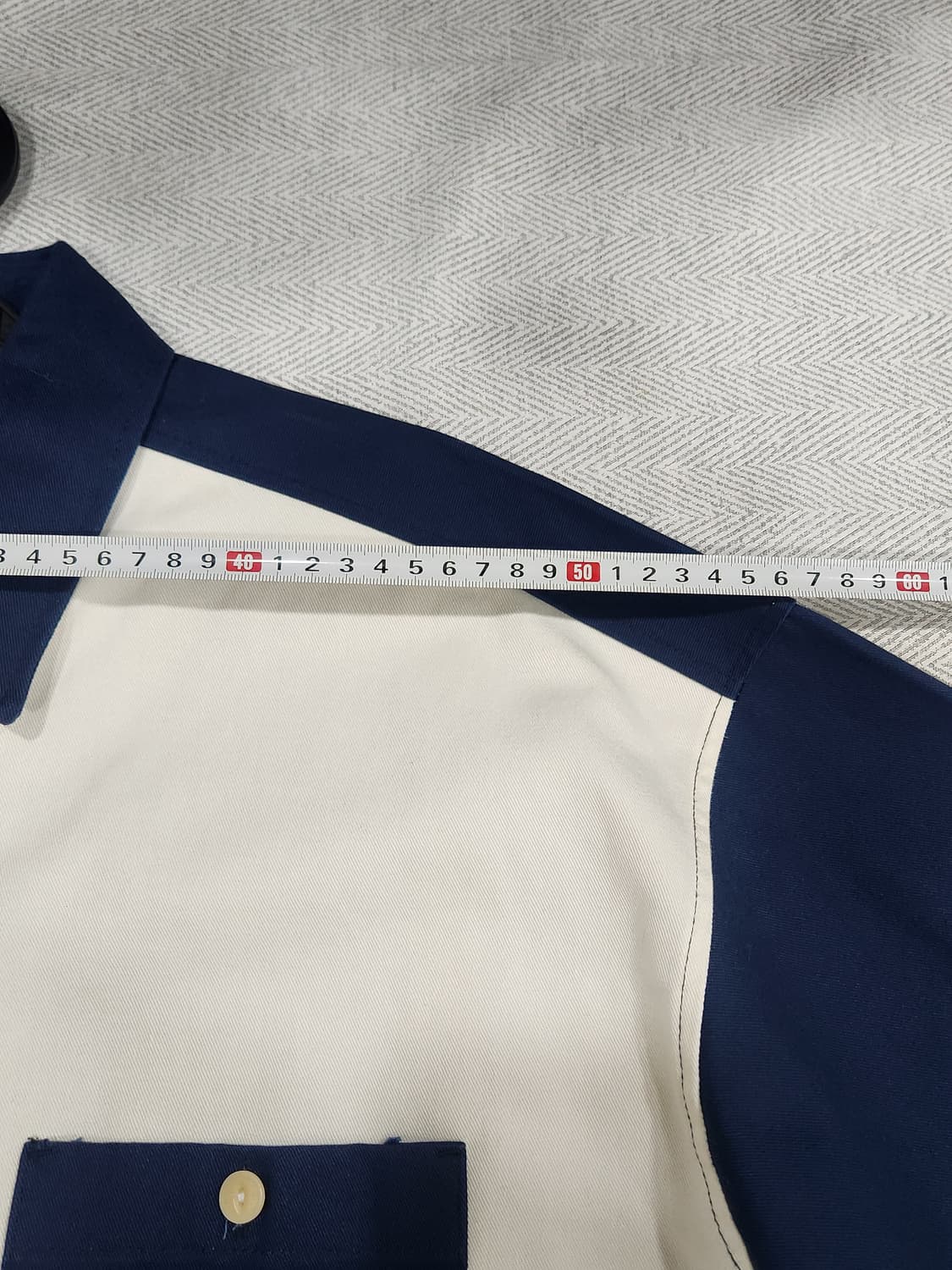 [L] 크리틱 Critic 배색 오버핏 셔츠 남성 L사이즈 상품이미지8