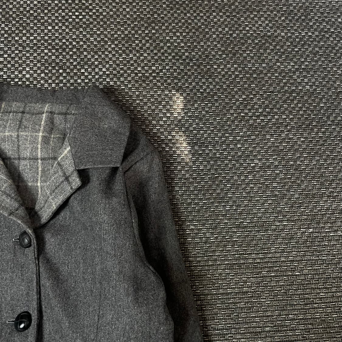 빈티지 그레이 싱글 롱 코트 상품이미지3