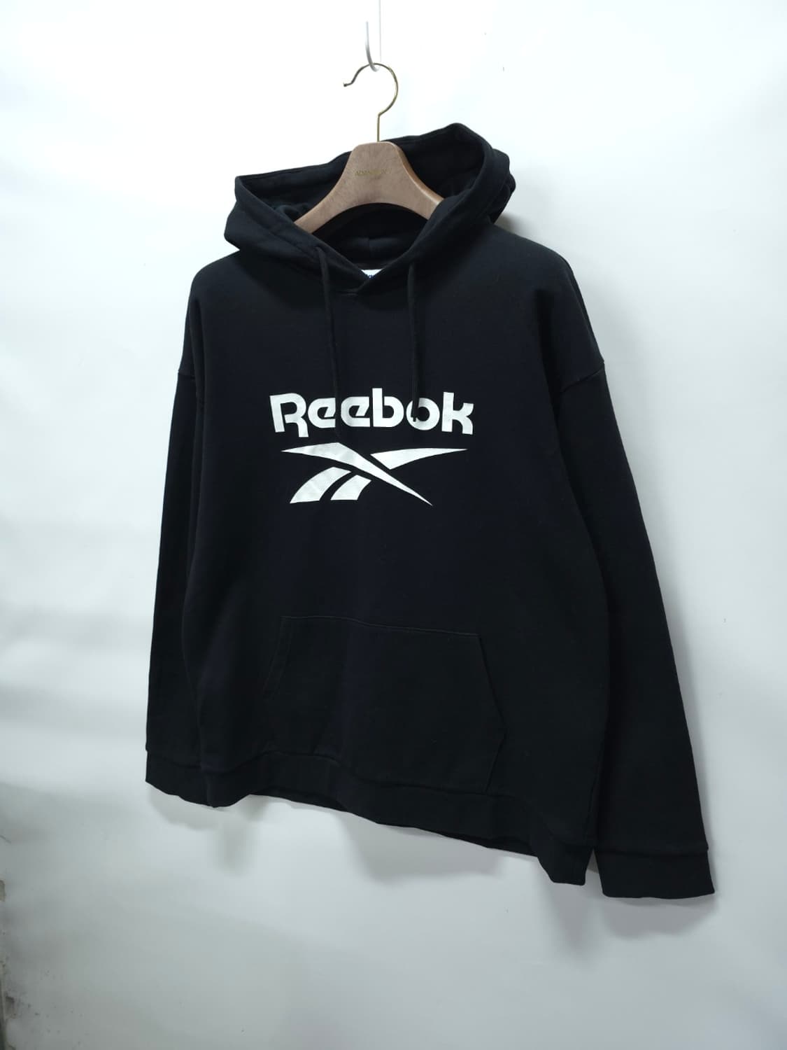 리복(Reebok) 클래식로고 블랙 후드 (105~110) 상품이미지2