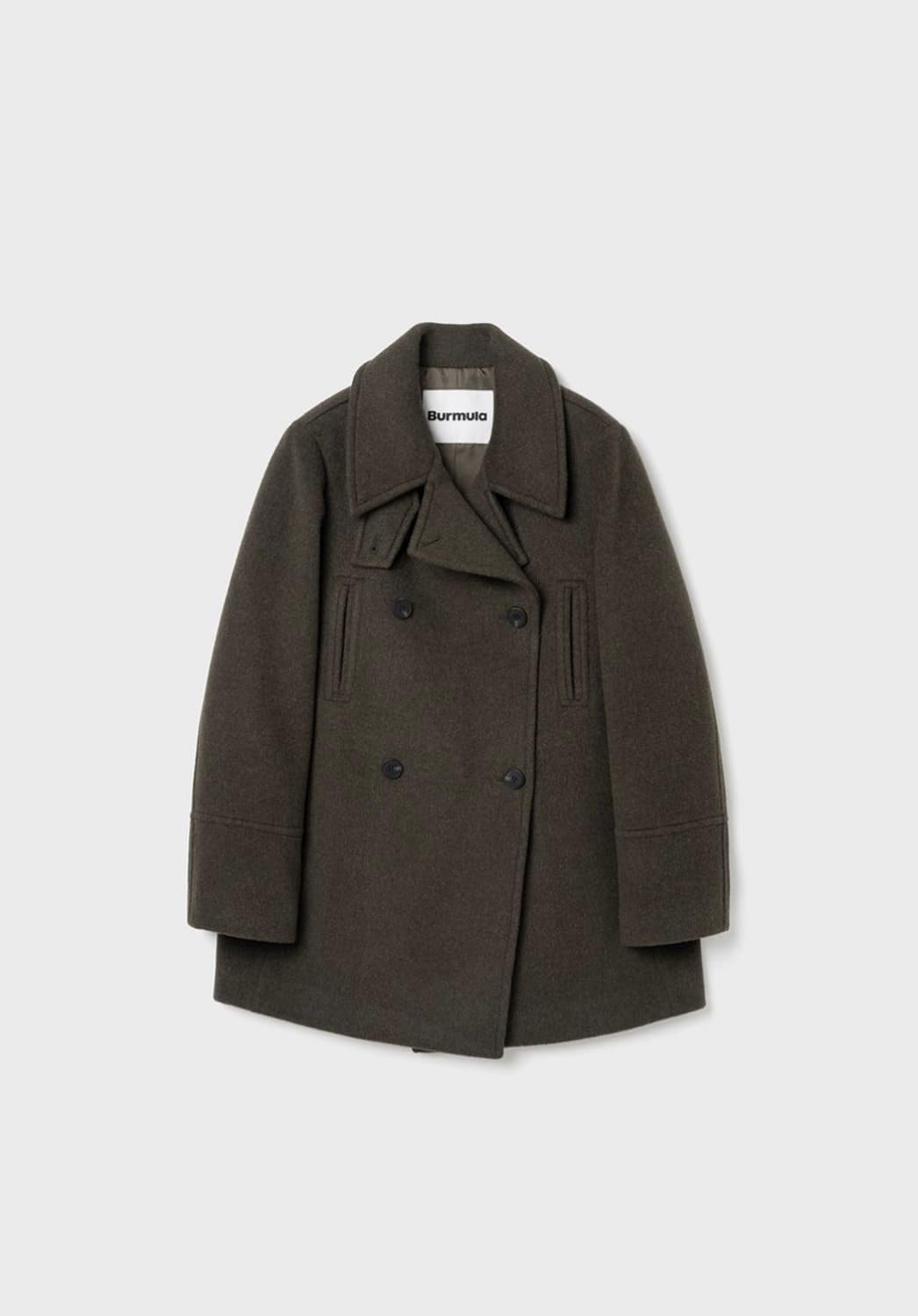 버뮬라 울 피코트 브라운 상품이미지2