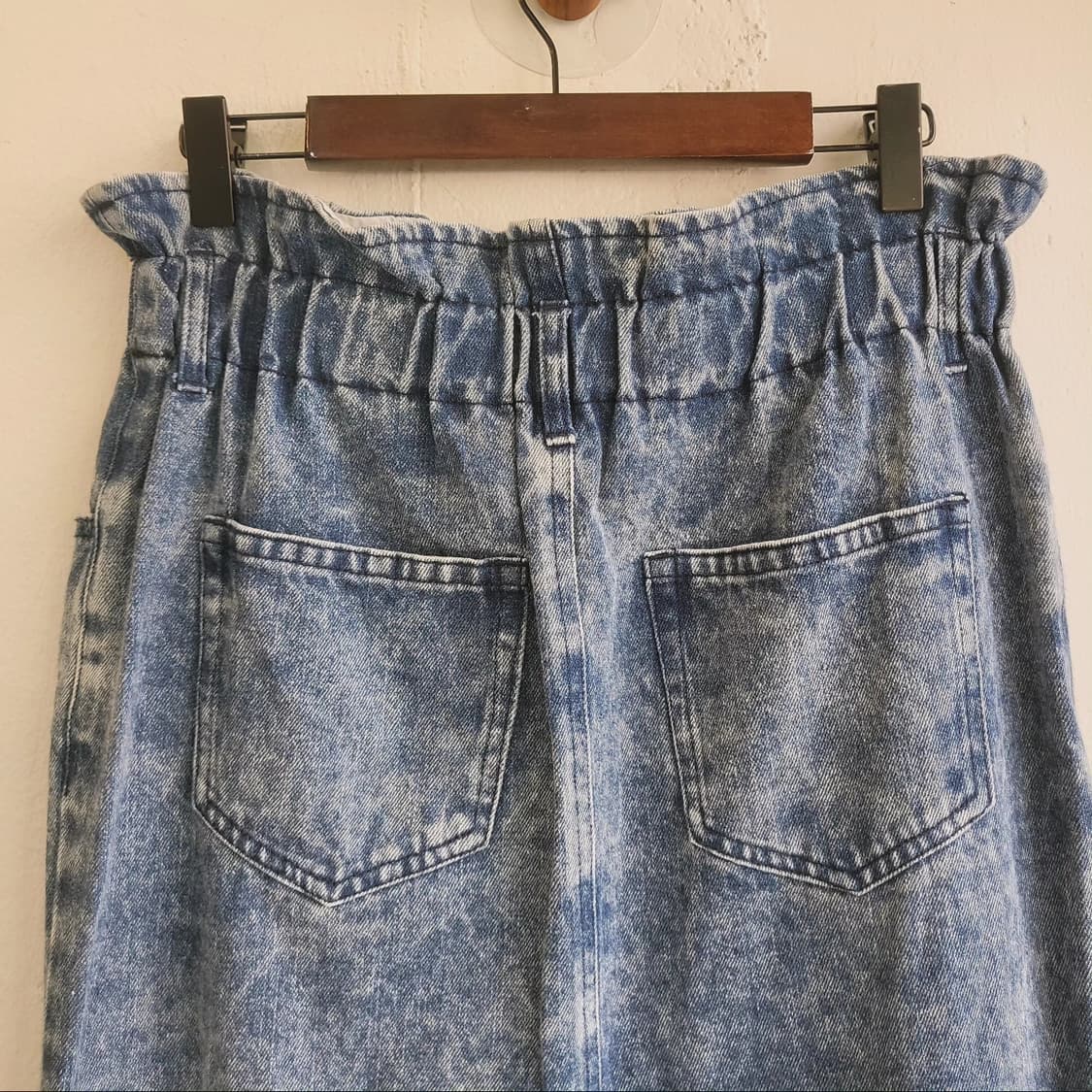 애시드워시 빈티지 밴딩 데님스커트 상품이미지6